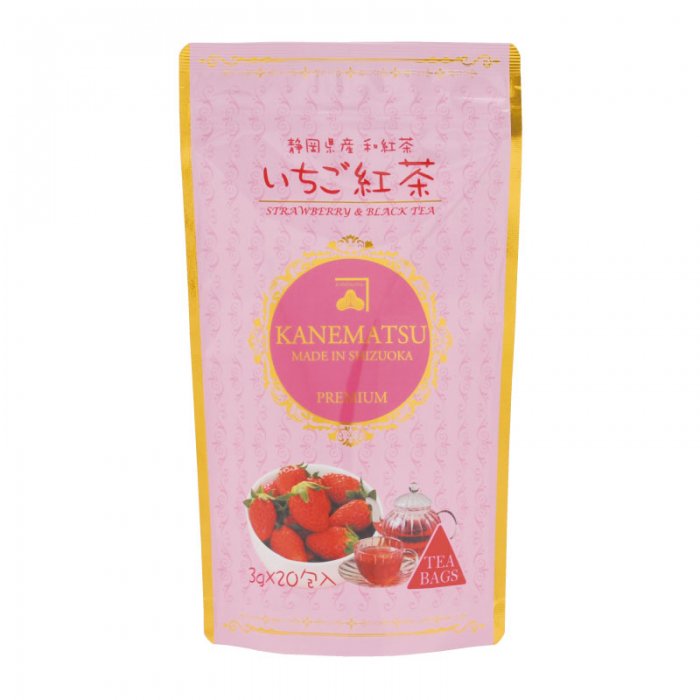 いちご紅茶ティーバッグ (3g×20個) - 阪本自然農園 恵味くらぶ