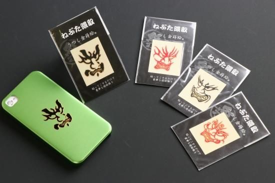 NEBUTA JAPAN ねぶた隈取・うつし金蒔絵シール4 - ファッション NEBUTA JAPAN ねぶた隈取・うつし金蒔絵シール4 - ファッション