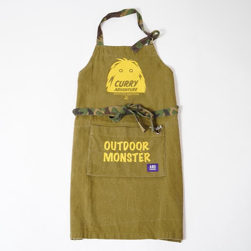 大量入荷 再入荷】OUTDOOR MONSTER アウトドアモンスター AND PACkABLE エプロン・三角巾