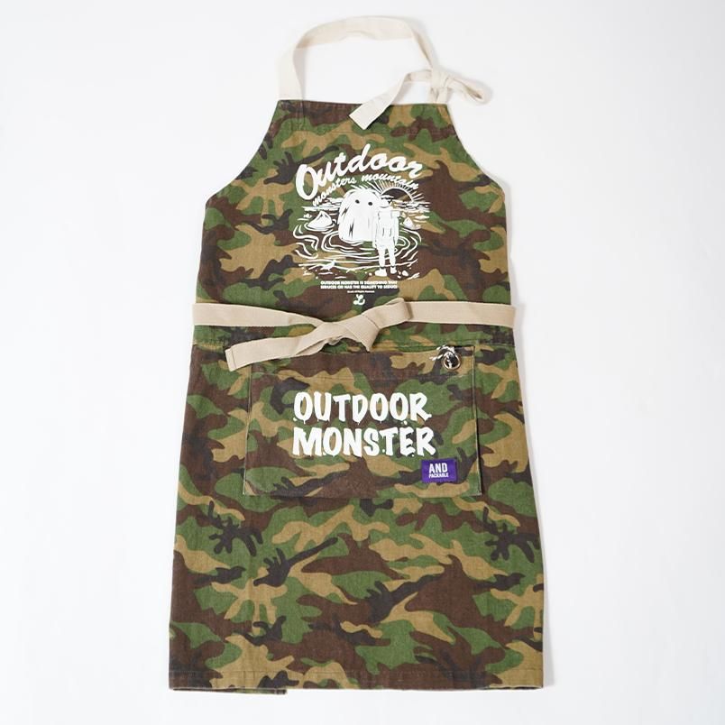 【格安saleスタート】 再入荷】OUTDOOR MONSTER PACkABLE AND アウトドアモンスター エプロン・三角巾