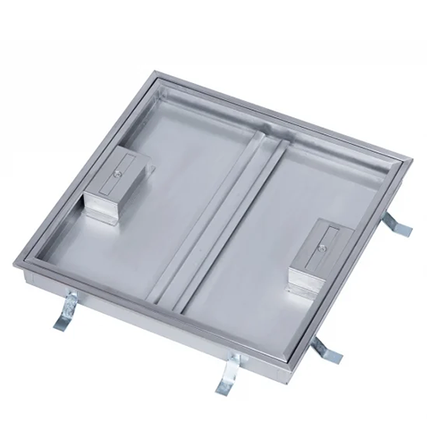 モルタル用フロアハッチ(ステンレス製) ロック式/歩行用荷重 モルタル用フロアハッチ(ステンレス製) ロック式/歩行用荷重