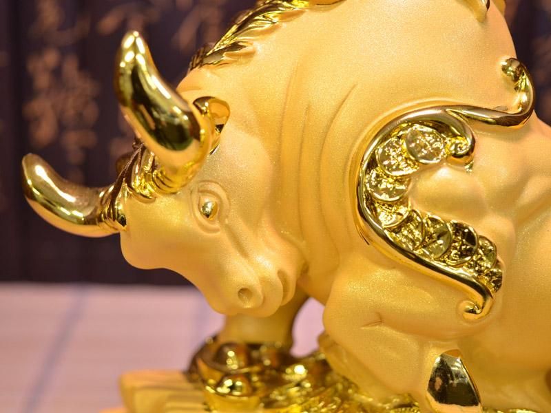 和牛　金属製　置物 玄武 四神 銅製置物 風水開運 北方位の守護霊獣 / FU0010001