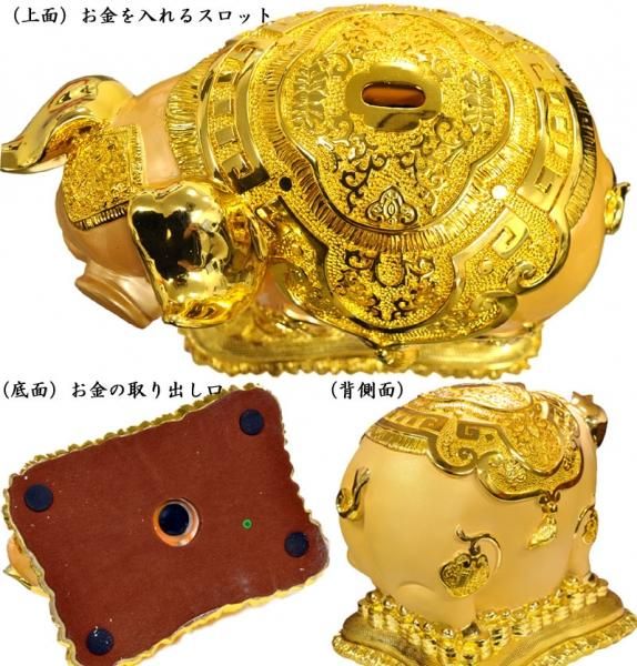 金豚貯金箱 招財大福大発金豚 | 金豚の置物 - 中国貿易公司