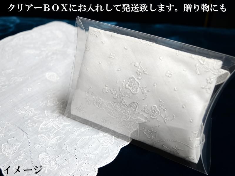 スワトー シルク 手刺繍ハンカチ 「龍鳳凰図」 母の日の贈り物に
