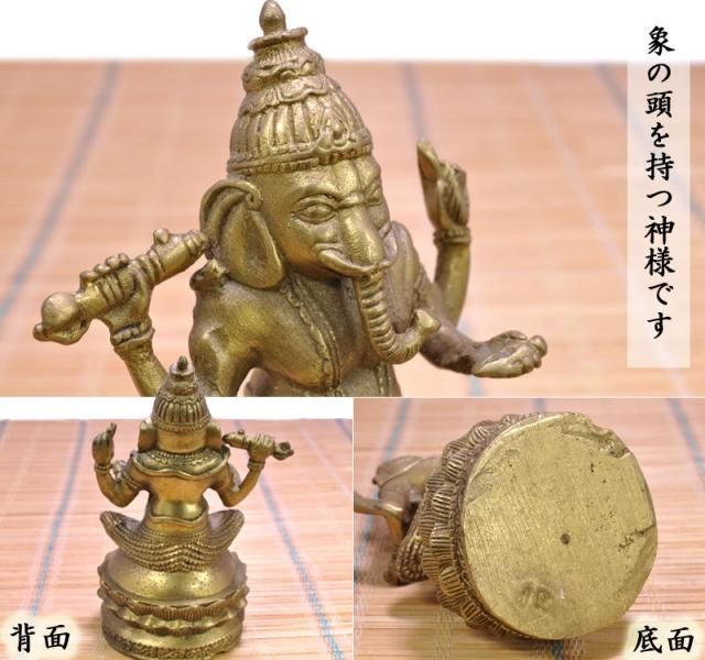 仏像 ガネーシャ像 願いを叶える象 | 銅製 ガネーシャ像 - 中国
