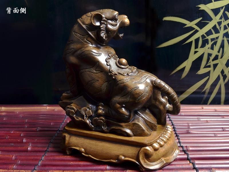 虎の置物 招財虎（福多財多）風水置物 | 樹脂彫刻工芸 | 古銭