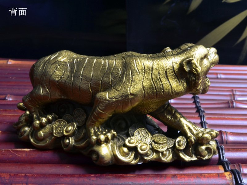 虎の置物 銅製招財財源虎 風水置物 | 魔除けの虎の置物 - 中国貿易公司 