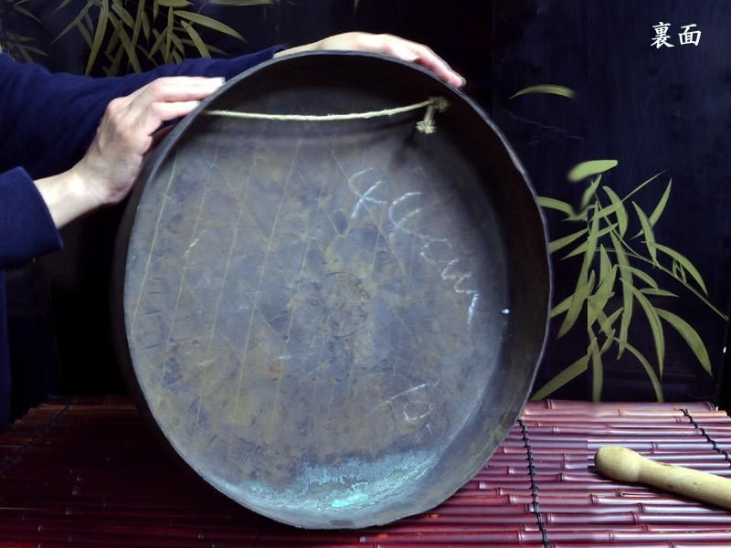 本物 武漢 中華銅鑼 32cm ドラ 楽器 アジア 打楽器 インテリア