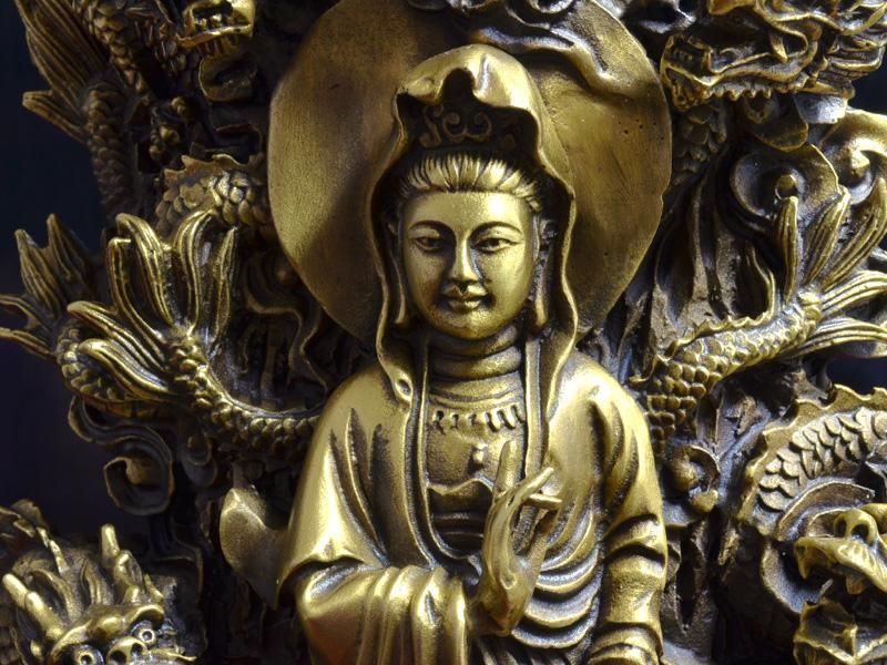 仏像 銅製九龍観音像 風水龍 最強の運を引き寄せる | ショップ名 仏像 銅製九龍観音像 風水龍 最強の運を引き寄せる | ショップ名