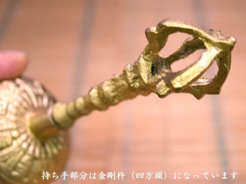 金剛鈴(ガンター)金 | 魔除けの密教法具 - 中国貿易公司 金剛鈴(ガンター)金 | 魔除けの密教法具 - 中国貿易公司