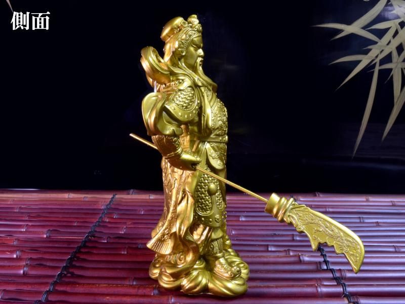 関羽像　中国工芸品　金箔　ケース入り 169046960_o2.jpg?