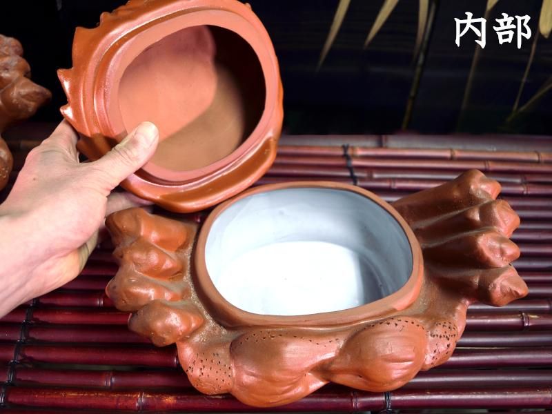 中国美術工芸品 上海蟹 陶器の置物（中）|オフィスのインテリア・中華
