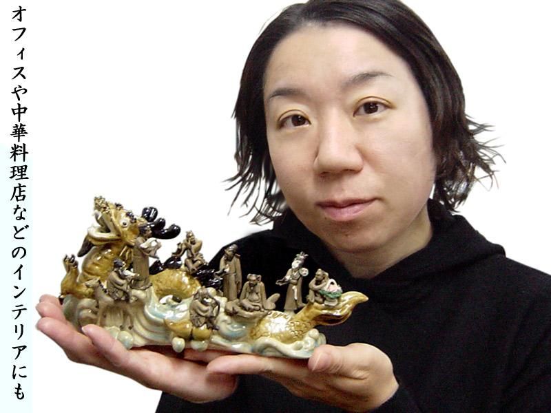 中国美術工芸品 石湾 八仙渡海 | 八仙人の吉祥の置物 - 中国貿易