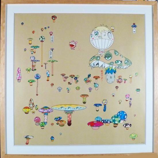 村上隆「迷子、自力でUターン」絵画 額付 版画 - ギャラリー