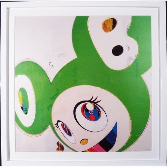 村上隆「そして、そしてそしてそしてそして/緑の真実」絵画 額付 版画