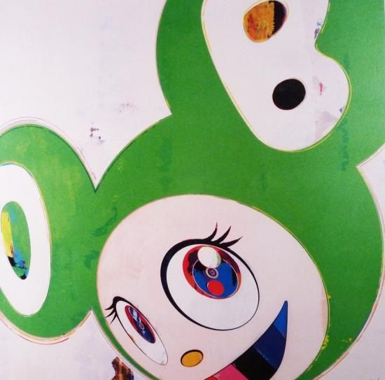 村上隆「そして、そしてそしてそしてそして/緑の真実」絵画 額付 版画