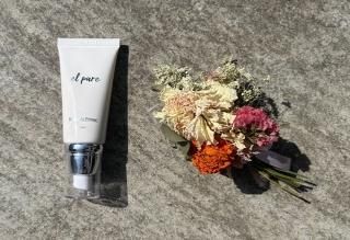 Make up primer & mini driedflower bouquet gift