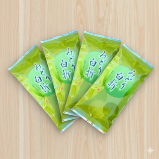 【ネコポス便】星の白折「抹茶入 みどり白折」100g 4袋