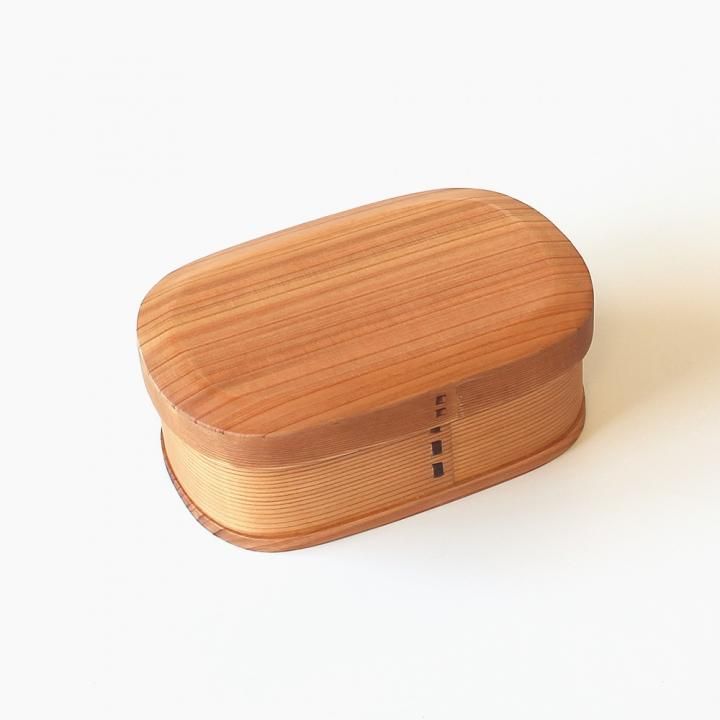 曲げわっぱ弁当箱1段(深型)ゴムバンド付き