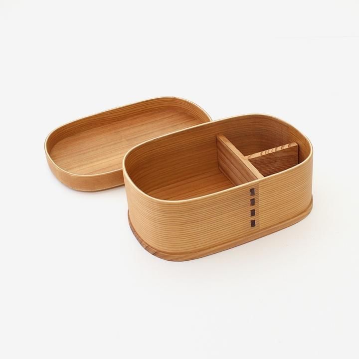 曲げわっぱ弁当箱1段(深型)ゴムバンド付き2