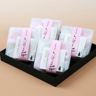 さまざま桜　4包箱入り（24枚×4）