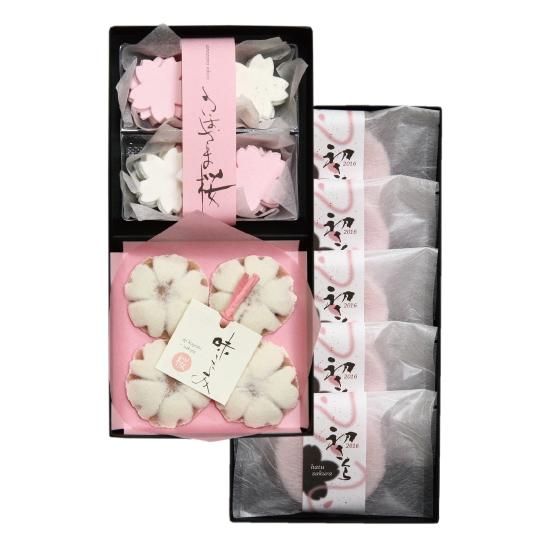 俳風銘菓 桜菓子詰合せ(さまざま桜・味こよみ・初さくら) - 紅梅屋 俳風銘菓 桜菓子詰合せ(さまざま桜・味こよみ・初さくら) - 紅梅屋