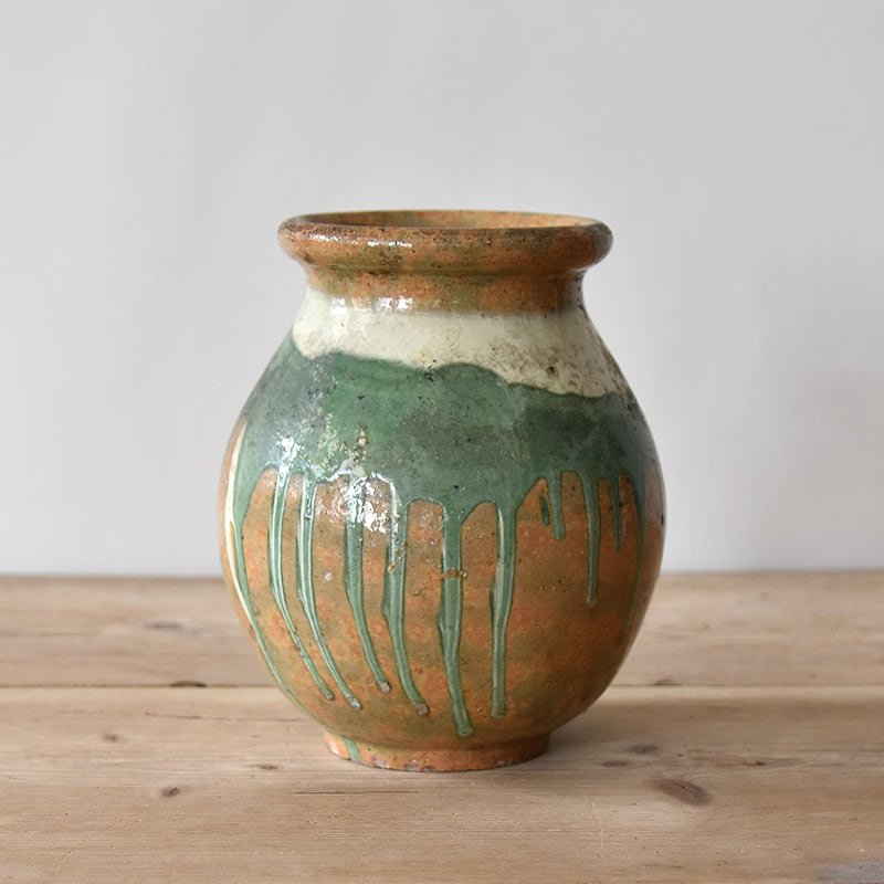 French Ceramic Vase / フレンチ セラミック ベース / 2202H-009