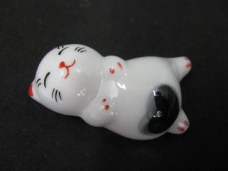 陶器　猫　【ぽっちゃり　黒】　