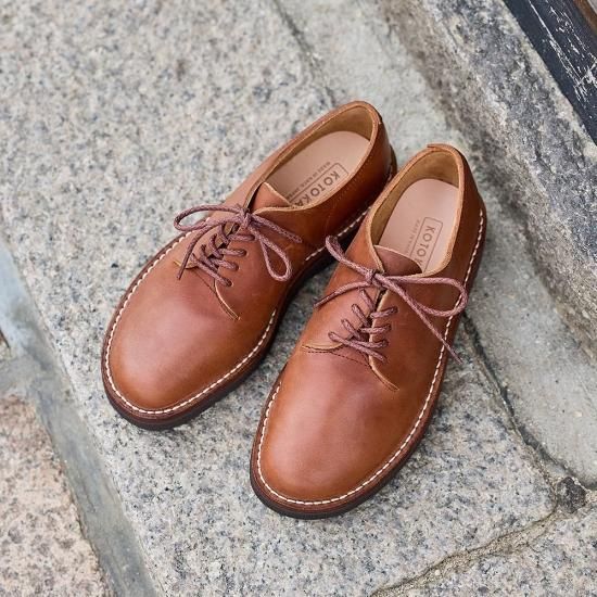 KOTOKA コトカ 一枚革ダービー たつのモストロエイジング KTO-2006 一枚革ダービー メンズ／たつのモストロエイジング／ライトブラウン