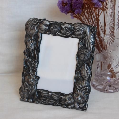 Cat Photo Frame ビンテージ猫モチーフ写真立て Cat Photo Frame ビンテージ猫モチーフ写真立て