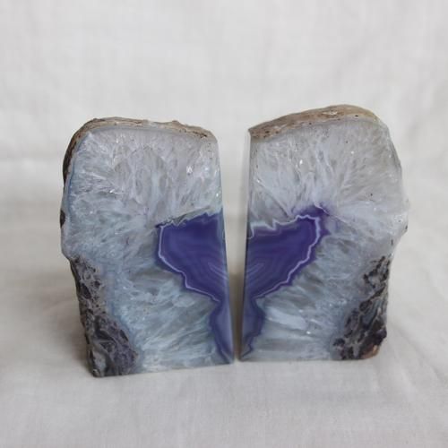Natural stone bookends /天然石 ブックエンド セット(710)