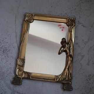 vintage small mirror/ӥơ  ⡼ ߥ顼(741)