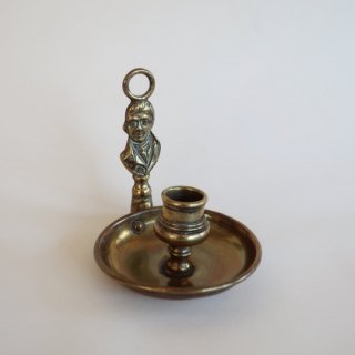 vintage brass candle holder gentleman/﫥ɥۥ/(821)