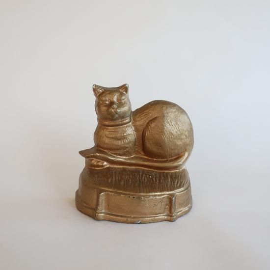 Vintage Cat Motif Door Stopper ビンテージ 真鍮 猫モチーフ ドアストッパー 0 Vintage Cat Motif Door Stopper ビンテージ 真鍮 猫モチーフ ドアストッパー 0