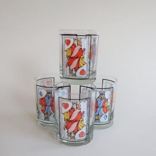 vintage trump motif glass/ӥơ ȥ å 饹(841)