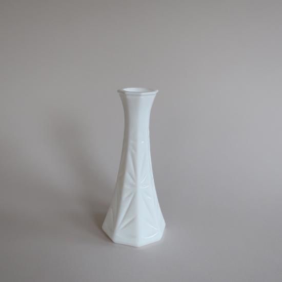 Vintage milk glass flower vase/ビンテージ ミルクガラス Vintage milk glass flower vase/ビンテージ ミルクガラス