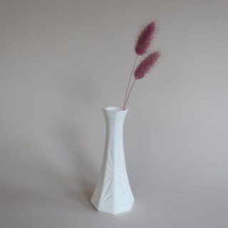 Vintage milk glass flower vase/ӥơ ߥ륯饹 ե١/ִ/(849)