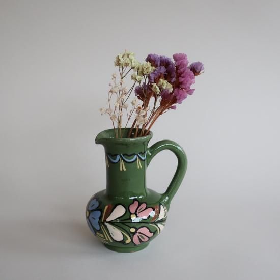 Vintage Ceramic Flower Vase ビンテージ 陶器 フラワーベース 花器 花瓶 864
