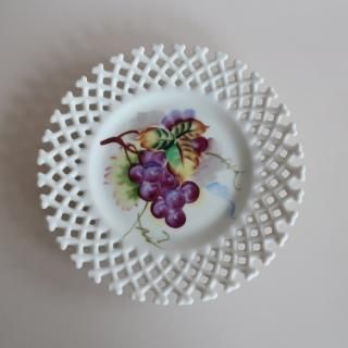 vintage ceramic plate grape/ӥơ  Leftonҥץ졼//졼(872)