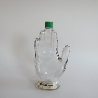 Vintage Hand motif glass bottle/ӥơ ϥɥ 饹 ܥȥ (884)