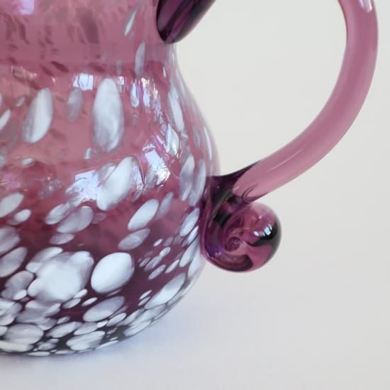 Vintage purple marble glass flower vase/ビンテージ パープル Vintage purple marble glass flower vase/ビンテージ パープル