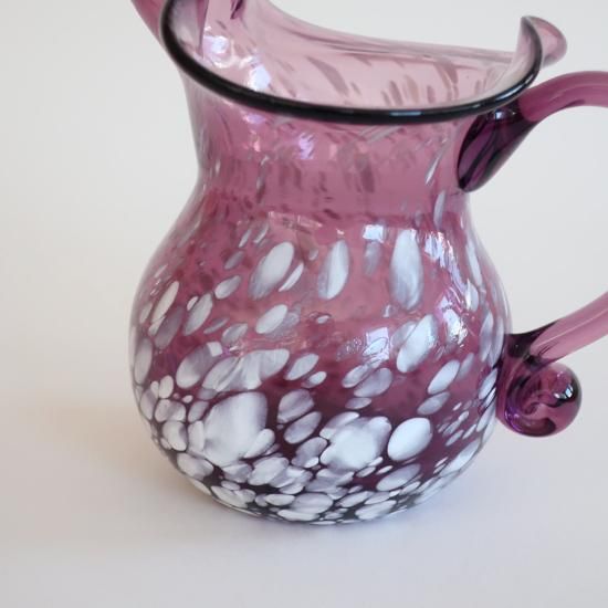 Vintage purple marble glass flower vase/ビンテージ パープル Vintage purple marble glass flower vase/ビンテージ パープル