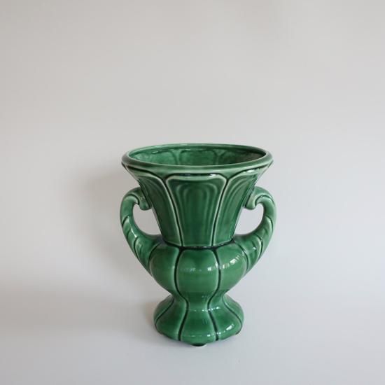 Vintage Ceramic Green Flower Vase/ビンテージ 陶器 グリーン Vintage Ceramic Green Flower Vase/ビンテージ 陶器 グリーン