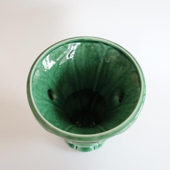 Vintage Ceramic Green Flower Vase/ビンテージ 陶器 グリーン Vintage Ceramic Green Flower Vase/ビンテージ 陶器 グリーン