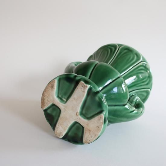Vintage Ceramic Green Flower Vase/ビンテージ 陶器 グリーン Vintage Ceramic Green Flower Vase/ビンテージ 陶器 グリーン