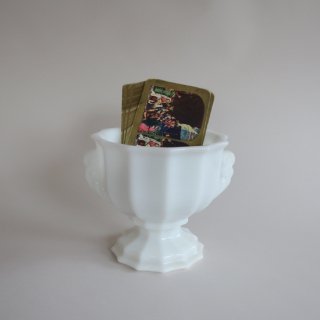 Vintage Milk Glass candy bowl/ӥơ ߥ륯 饹 ǥ ܥ/ʪ(951)