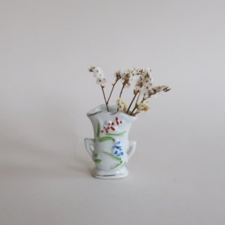 Vintage ceramic mini flower vase/ビンテージ made in occupied JAPAN 陶器 ミニ フラワーベース/花瓶(952)