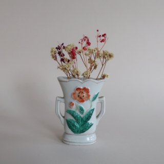 Vintage ceramic small flower vase/ビンテージ made in JAPAN 陶器 スモール フラワーベース/花瓶(955)