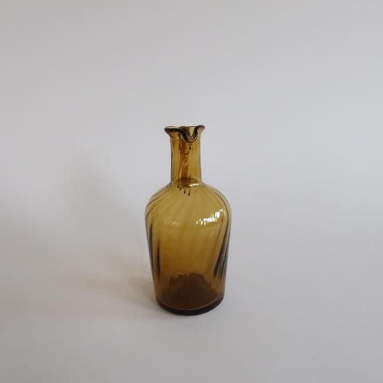 ヴィンテージ フラワーベース 一輪挿し Vintag hand painted yellow flower mini vase/ビンテージ 花柄