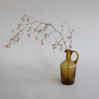 Vintage small amber glass flower vase/ӥơ С 饹 ⡼ ե١ /ִ/ޤ(964)